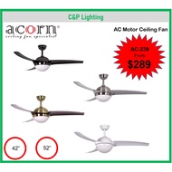 Acorn Ventilateur 238 42"/52" Ceiling Fan with LED Light and Remote Control