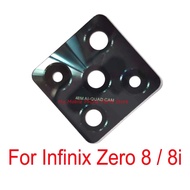 เลนส์กล้องหลังโทรศัพท์มือถือสำหรับ Infinix Zero 8ด้านหลังเลนส์กระจกกล้องหลักพร้อมเทปกาวสำหรับ Infinix Zero 8i อะไหล่【หรูหรา】