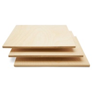 Baltic Birch Plywood, 6 mm 1/4 x 6 x 6 Inch Craft Wood, Pack of 8 B/BB Grade Baltic Birch Sheets, Perfect for Laser, CNC Cutting and Wood Burning, by Woodpeckers