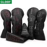 Golf Iron Covers For Men&amp;Women,Golf Headcovers Leather Golf Wood Covers For Divers Fairway Woods Hybrids With Number Tag 3 5 7 X