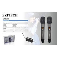 EZITECH WH288 PROFESSIONAL DUAL CHANNEL UHF WIRELESS MICROPHONE