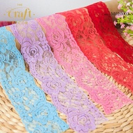 The Craft Decor 5cm(W) Border Lace Trim*Jual Meter | Lace Bunga Hiasan Baju Kurung | Renda Baju Pengantin