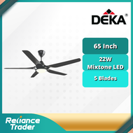 Deka 65" Extra Long Ceiling Fan with LED Light &amp; Remote Control DK338L