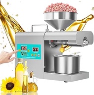 Oil Press Machine Home Automatic Nuts Seeds Oil Presser Pressing Machine Cold Hot Press for Flax Peanut Hemp Perilla Pumpkin Seed Sunflower Canola Sesame