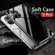 2PCS for Honor X7 X8 X9 case Soft Transparent Full Protection Clear Back Cover Casing hp Honor X9 X7 X8 5G Phone cases