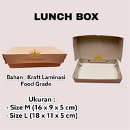 Queen Queen | Dos kraft Lunch Box kraft Lunch Box / Rice Box kraft Lamination SIZE M And L.