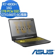 ASUS FA506IU 15.6吋電競筆電 Ryzen 7 4800H/GTX1660Ti 6G獨顯/16G/1TB PCIe SSD/144Hz/TUF Gaming/幻影灰/特仕版