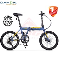 Dahon K-one Folding Bicycle 20 Inch 9-speed Ultra Light Aluminum Disc Brake Sports Foldable Bike Fka092 m0t1