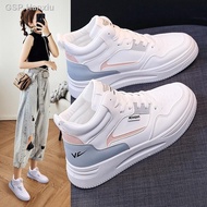 High-top women's shoes  white shoes  women's breathable sneakers woman sneaker korean style white sneakers