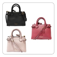 【BURBERRY 巴寶莉】經典Banner皮革拼接格紋小型手提包/肩背包(多色可選)