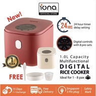 Iona 1L Digital Rice Cooker with Steamer GLRC66 GLRC 66