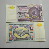 Uang Kertas souvenir Euro Salaman One Million 1 Juta