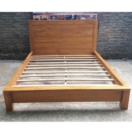 Tempat tidur minimalis kayu jati Jepara120x200 160x200, dipan divan ranjang 180x200