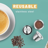 Icafilasreusable Coffee Capsule For Nespresso Machine Refilable Maker Filter For Cafeteira Expresso Inissia Stainless Steel