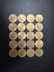 （1978年20枚）伊利沙伯二世（女皇）香港硬幣一毫（$0.1）1978年 大壹毫共20枚