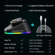 Gaming Mouse Wireless Charger QI Replacement Wireless Mouse Rechargeable For Logitech G403 G703 PRO G502 G903 GPW Charging Dock