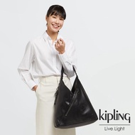 【KIPLING】內斂純粹黑質感時尚流蘇肩背托特包-OLINA
