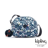 【KIPLING】舞動炫彩點綴花卉翻蓋側背小包-STELMA