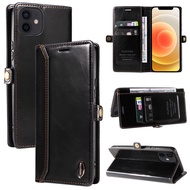 iPhone 12 / iPhone 12 Pro Case ,EABUY Retro Wallet PU Leather Flip Case with Magnetic Closure,Card Holder and Kickstand for iPhone 12 / iPhone 12 Pro