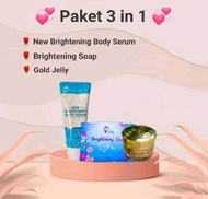PAKET 3IN1KEDAS BEAUTY- BODY SERUM-GOLD JELLY-SABUN
