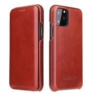 เคสฝาพับหนังแท้สำหรับ Iphone 12 13 Mini 11 Pro Max,เคสฝาพับแม่เหล็กสำหรับ Iphone 6 6S 7 8 Plus X Xs XR XS Max SE 2020