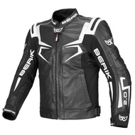 [Quick Shipment] BERIK Cycling Jersey Leather Jacket Men's Motorcycle Clothing Split Racing Equipment Knight Own Suit Cycl