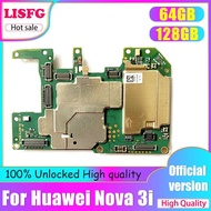 Original Work Well เมนบอร์ดปลดล็อคเมนบอร์ดเมนบอร์ดหลักวงจร Flex Cable สำหรับเหมาะสำหรับ Huawei Nova 3I Nova3i Logic Board