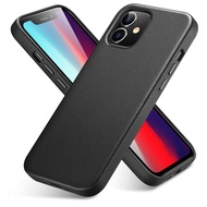 ESR for iPhone 12 Pro Max Case Leather Cover for iPhone 12 mini 12 Pro Max Genuine Leather Case for iPhone 12 12Pro Luxury Black