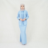 Muslimah Fashion Muslim Moden Peplum Layer Baju Kurung (Plus SIze) / Women Fashion Dress / Dress Baju Raya Baju Kurung 2021 (2XL-5XL) / Zuna Baju Kurung Set Women