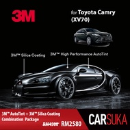 [3M Sedan Silver Package] 3M Autofilm Tint and 3M Silica Glass Coating for Toyota Camry (XV70), year 2019 - Present (Deposit Only)