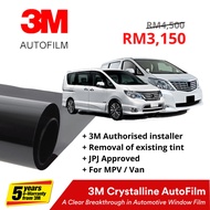 3M Tint Crystalline Autofilm for MPV M/L Size (Voucher Only)
