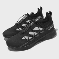 adidas 慢跑鞋 Terrex Voyager 21 Canvas 男鞋 黑 白 科技鞋帶 抽繩 FZ3324