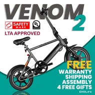 Minimotors Venom 2 EBike E-Bike Electric Bicycle Bike 14 Inch | Foldable | 36V 6AH | LTA Approved