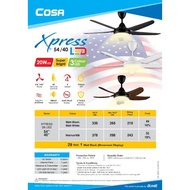 *LightsGallery*: Alpha Cosa Xpress AC Motor Remote Ceiling Fan with Super Bright LED Light (3 color) (40"/54") (4 speed)