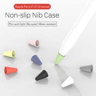 8pcs for Apple Pencil 1 / Pencil 2 เคส ซิลิโคน ถนอมหัวปากกา ป้องกันไส้ดินสอ ซิลิโคนหัวปากกา เคส ปก ปลอกปากกา ปลอกปากกา ปลอก ปลายปากกา Nib Tip Cover Pen Protective Cap for Apple Pencil 1st / Pencil 2 Gen Spare Nib Case Cover