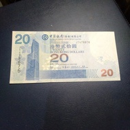 Uang Hongkong 20 Dollar 2009