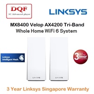Spot goods! Linksys MX8400 Velop AX Intelligent Mesh Whole Home WiFi 6 System ( 2 Pack of MX4200 ) - Router or AP Mode, Support WHW0103 &amp; WHW0303 - 3 Year Local Linksys Warranty