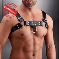 Male Lingerie Leather Harness Men Adjustable Fetish Gay Clothing Sexual Body Chest Harness Belt C8U3
