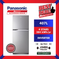 Panasonic Fridge NR-BD418PS 407L Inverter Top Freezer 2 Door Fridge / Refrigerator / Peti Sejuk (Installation / Unboxing available within JB / Skudai / Pasir Gudang / Pulai / Kulai / Ulu Tiram Area Only)