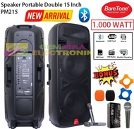 Speaker Aktif Baretone PM215 Speaker Portable 15 Inch Double 1000 Watt