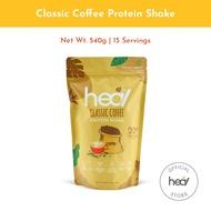 Heal Classic Coffee Protein Shake Powder - Dairy Whey Protein (15 servings) HALAL - Meal Replacement, Protein