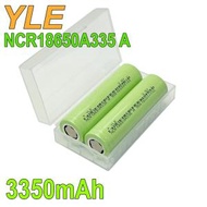 YLE - NCR18650A335A (2粒裝) 3350mAh 3.6V 18650 充電鋰電池 (平頭) 優質 高容量 芭蕉扇電池