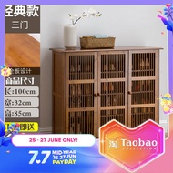 Solid Wood Shoe Cabinet Shoe Rack Entrance Cabinet Simple Doorway Household Multi-Layer Dustproof Economical Large Capacity Oversized Storage Rack