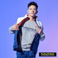 【NAUTICA】COMPETITION雙色拼接鋪棉背心(藍白)