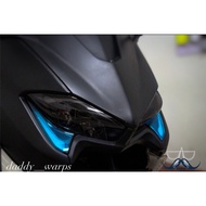 [Dad Coating Store] YAMAHA TMAX T Mom 530DX.560 Headlight+Positioning Light Protective Film A Pair Of Anti-Jumping Stone Blackened Lamp Modification