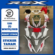 HONDA RS-X RSX 150 (1) WHITE/RED COVER SET (STICKER TANAM) RAPIDO NEW ACCESSORY AKSESORI