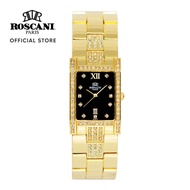 Roscani Allie B81 (Sapphire Crystal) Gold Black Bracelet Women Watch