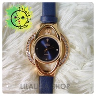 Genuine Leather Strap - Bleue - Classy Blue Watch (FITRON Women's Watch) - 1219241