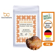 [Biocreations] German Wheat Flour Type 550 (T55) - Protein Content: 12.1% (Healthier Flour for Bread &amp; Pastry) - 25kg