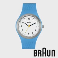 BRAUN德國百靈 經典簡約矽膠錶 防水運動錶 藍色 (45mm/BN0111WHBLG)